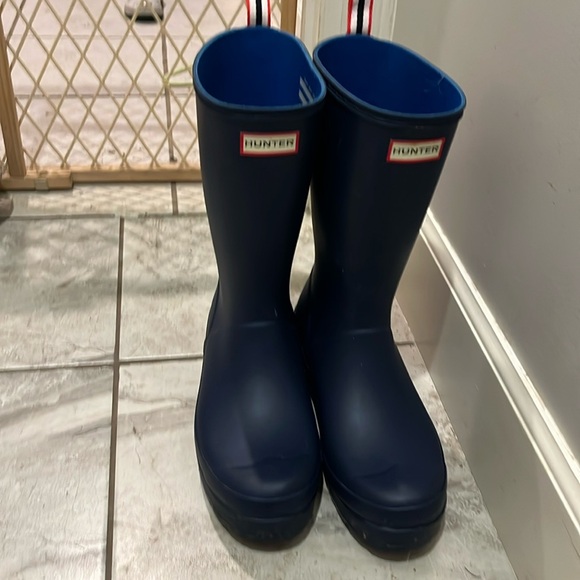 hunter rain boots navy - Picture 2 of 4